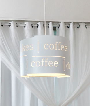 로리에 1등 패브릭 펜던트 조명 LED식탁등 주방식탁조명